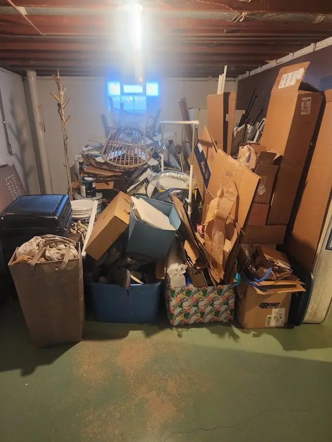 Roll-off dumpster container at job site for Cleanout Dumpster Rental in West Whittier-Los Nietos